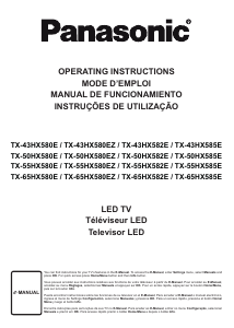 Manual de uso Panasonic TX-43HX582E Televisor de LED