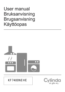 Brugsanvisning Cylinda KF 7400NEHE Køle-fryseskab