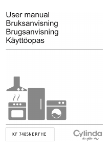 Käyttöohje Cylinda KF 7485NERFHE Jääkaappipakastin