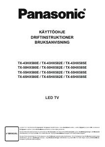 Käyttöohje Panasonic TX-50HX580EZ LED-televisio