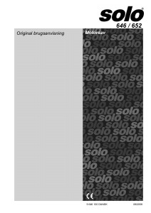 Brugsanvisning Solo 646 Kædesav