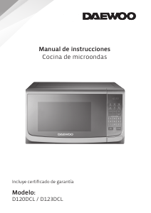 Manual de uso Daewoo D123DCL Microondas