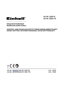Käyttöohje Einhell GC-PC 1335 I TC Ketjusaha
