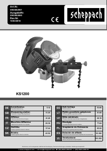 Bedienungsanleitung Scheppach KS1200 Kettenschärfer