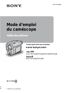 Mode d’emploi Sony CCD-TRV328 Caméscope