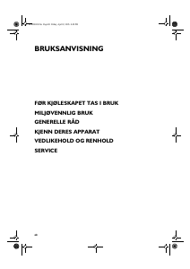 Bruksanvisning Whirlpool AFB 823/3 Fryser