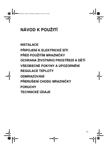 Manuál Whirlpool AFE 965/B Mraznička