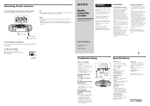 Handleiding Sony CFS-B7SJMK2 Stereoset
