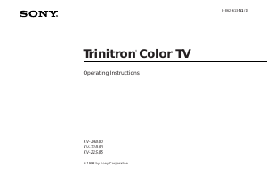 Handleiding Sony KV-21B80 Televisie