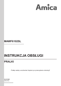 Instrukcja Amica MAWF 6102 SL Pralka
