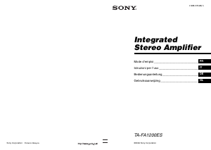 Bedienungsanleitung Sony TA-FA1200ES Verstärker