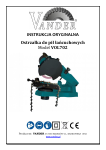 Instrukcja Vander VOL702 Ostrzałka do łańcuchów