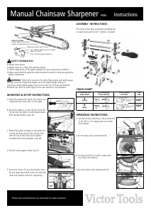 Handleiding Victor Tools 9586 Kettingslijpmachine