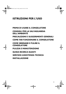 Manuale Whirlpool AFG 4600 Congelatore