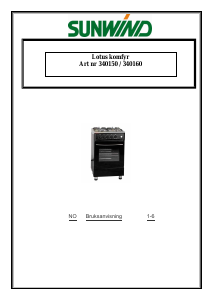 Bruksanvisning Sunwind 340150 Lotus Komfyr