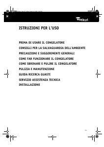 Manuale Whirlpool AFG 7060 Congelatore