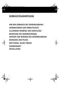 Bedienungsanleitung Whirlpool AFG 7060 Gefrierschrank