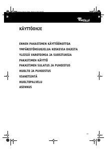 Käyttöohje Whirlpool AFG 7060 Pakastin