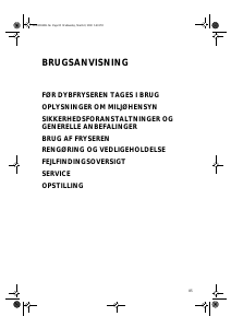 Brugsanvisning Whirlpool AFG 8254 NF Fryser