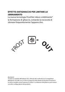 Manuale Whirlpool WHE3133 FO Congelatore