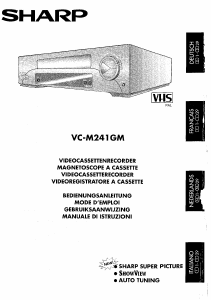 Bedienungsanleitung Sharp VC-M241GM Videorecorder