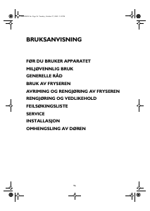 Bruksanvisning Whirlpool WV1500 W Fryser