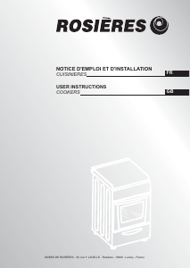 Manual Rosières RGC 6312 IN Range