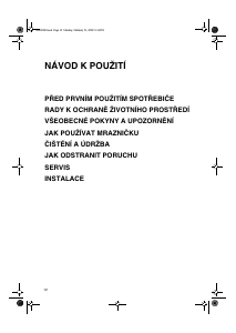 Manuál Whirlpool WV1870 NFW Mraznička