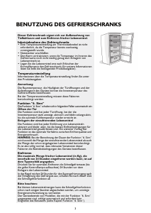 Bedienungsanleitung Whirlpool WVE1863 NF W Gefrierschrank
