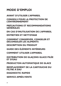 Mode d’emploi Whirlpool 20RU-D3 600 Réfrigérateur combiné