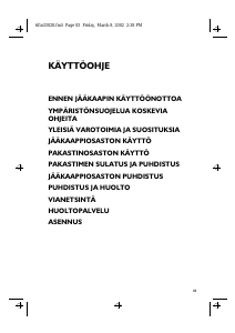 Käyttöohje Whirlpool ARC 2140 Jääkaappipakastin