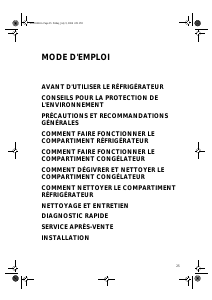 Mode d’emploi Whirlpool ARC 2210 Réfrigérateur combiné