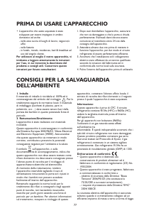 Manuale Whirlpool ARC 2224 Frigorifero-congelatore