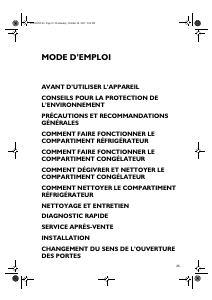 Mode d’emploi Whirlpool ARC 2343 Réfrigérateur combiné