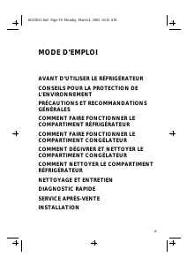 Mode d’emploi Whirlpool ARC 2840 Réfrigérateur combiné