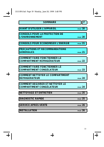 Mode d’emploi Whirlpool ARC 3530/AL Réfrigérateur combiné