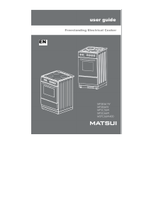 Handleiding Matsui MFSE561W Fornuis