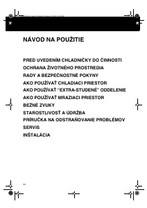 Návod Whirlpool ARC 4030/IX Chladnička s mrazničkou