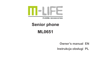 Handleiding M-Life ML0651 Draadloze telefoon