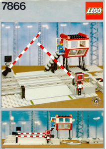 Manual Lego set 7866 Trains Level crossing
