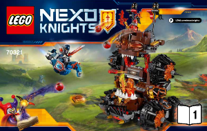Bruksanvisning Lego set 70321 Nexo Knights General Magmars undergångsbelägrare