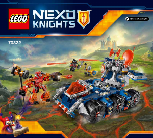 Mode d’emploi Lego set 70322 Nexo Knights Le transporteur de tour d'Axl