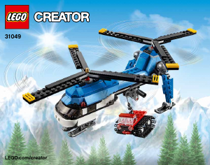 Instrukcja Lego set 31049 Creator Helikopter z dwoma wirnikami