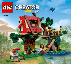 Manual Lego set 31053 Creator Treehouse adventures