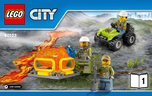 Bedienungsanleitung Lego set 60122 City Vulkan-Raupe