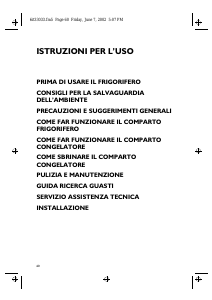 Manuale Whirlpool ARC 5000 Frigorifero-congelatore