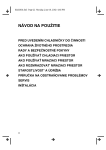 Návod Whirlpool ARC 5270/AL Chladnička s mrazničkou