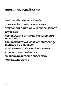Návod Whirlpool ARC 5521 Chladnička s mrazničkou