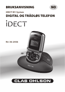 Bruksanvisning iDect 36-2456 M1 Trådløs telefon