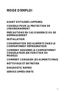 Mode d’emploi Whirlpool ARC 5592/IX Réfrigérateur combiné